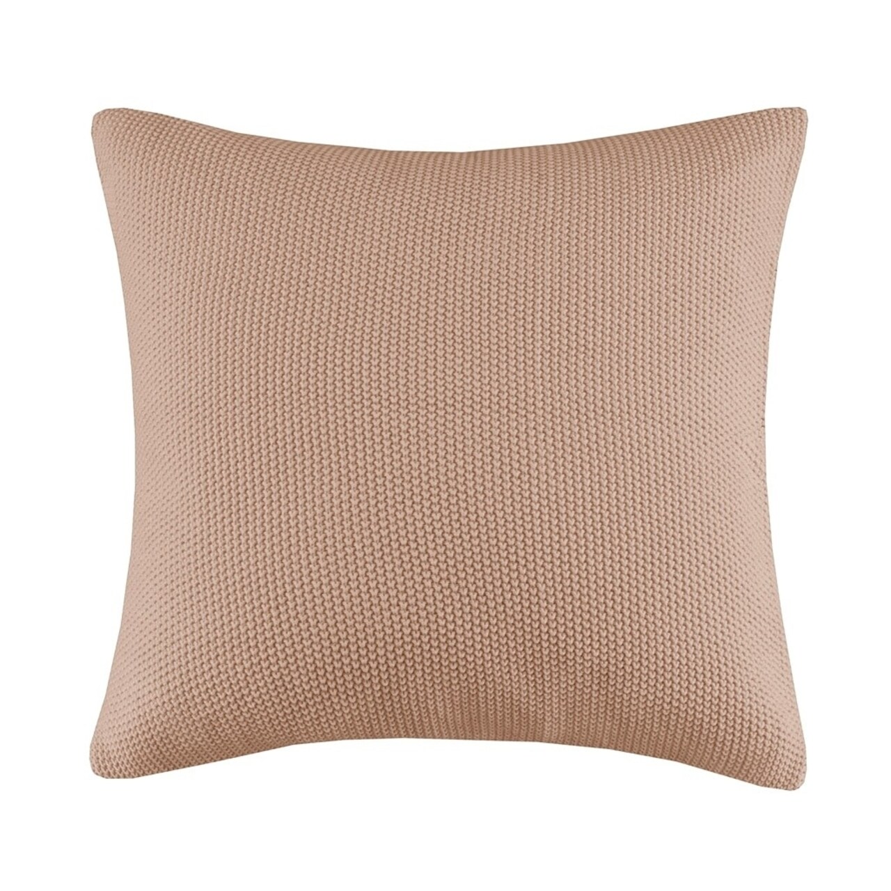 Gracie Mills Lessie Solid Acrylic Knit Euro Pillow Cover - Grace-8026